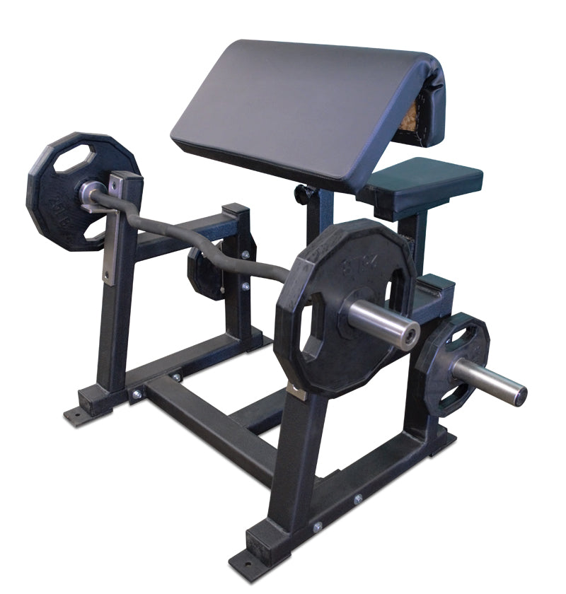 Preacher Curl bench with weight holders
