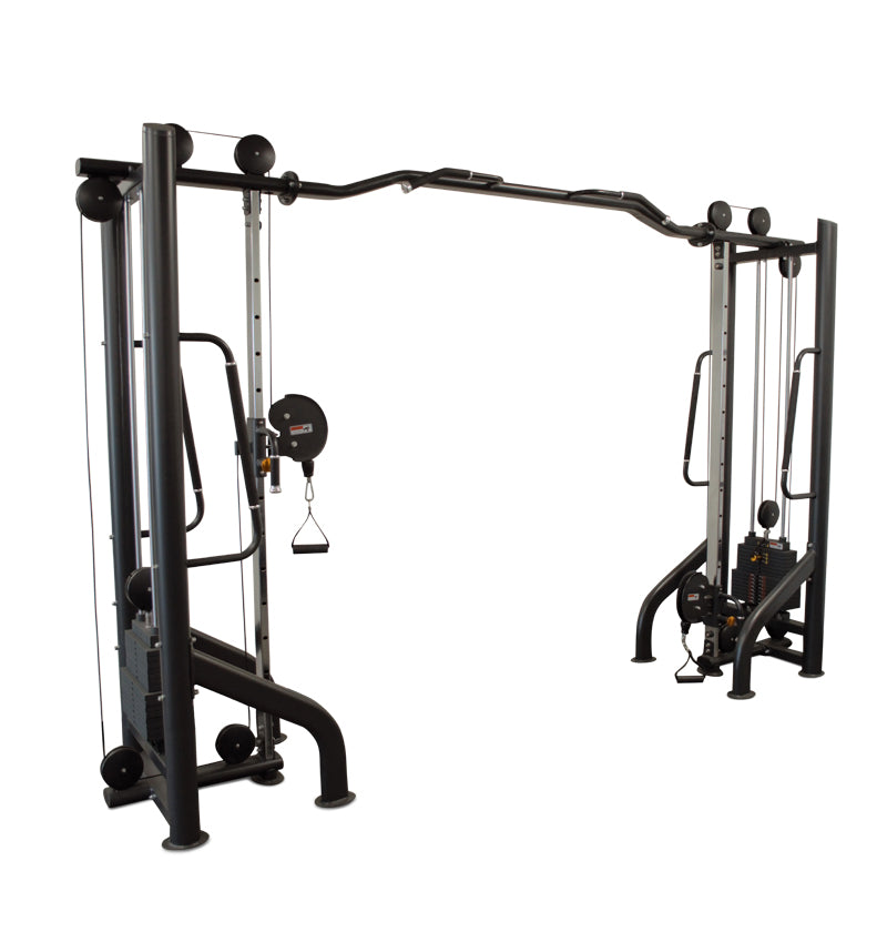 Cable Crossover Machine with 16 Height Positions, with Safety  Arm,J-Hook,Plate Loaded Pulley System for Home Gym Workout