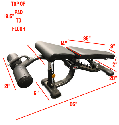 Adjustable Flat Incline Decline Bench