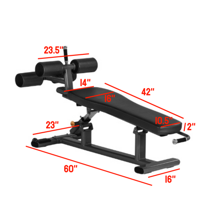 Adjustable Decline Bench PL7331 Extreme Training Equipment
