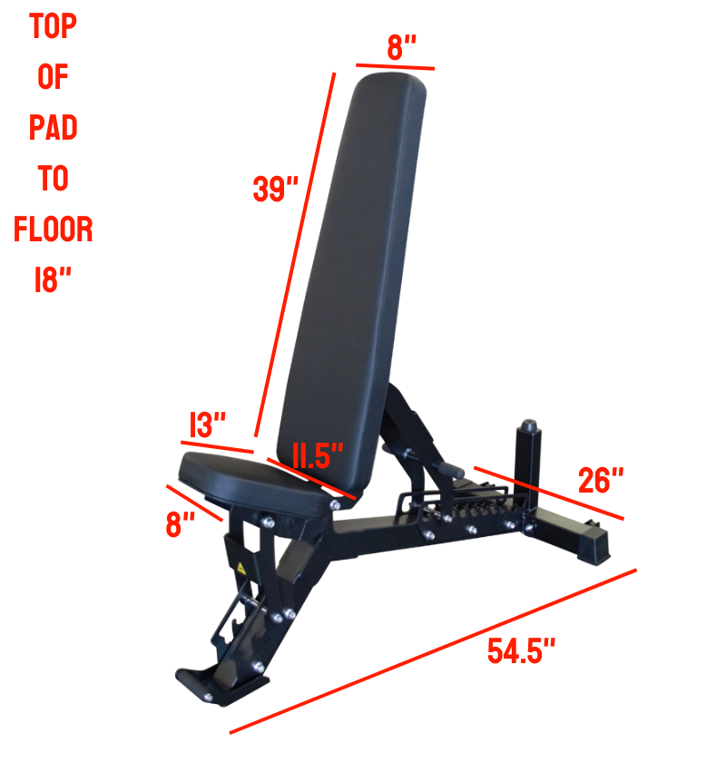 Adjustable Flat Incline Bench