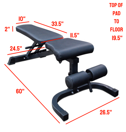 Adjustable Flat Incline Decline Bench