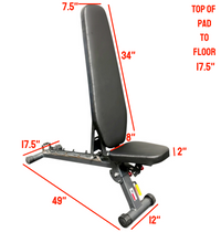 Foldable Flat Incline Bench