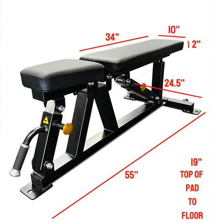 Adjustable Flat Incline Bench