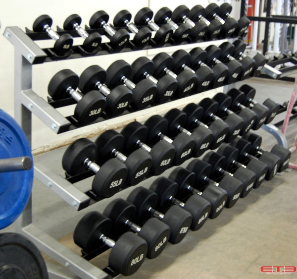 Sliding Weight Racks Dumbbell Rack with Saddles (for PRO Round Dumbbells) MADE TO ORDER ...