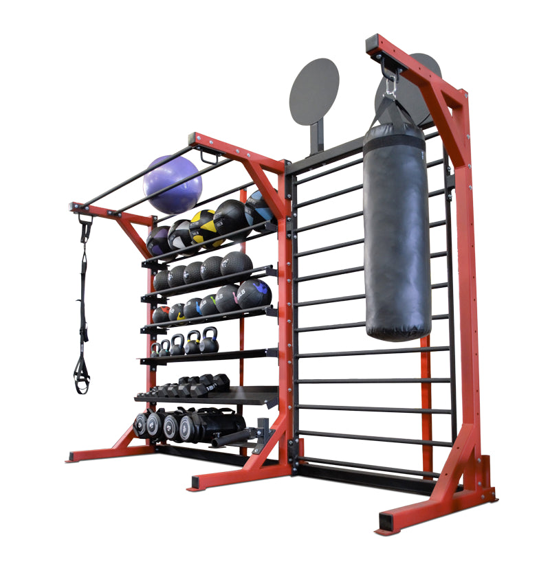 ELITE Multi-Storage Rack w/stall bars 2.0 – Extreme Training Equipment