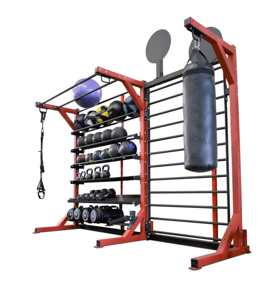 ELITE Multi-Storage Rack w/stall bars 2.0 – Extreme Training Equipment