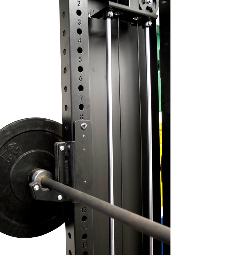 lasered numbering squat rack