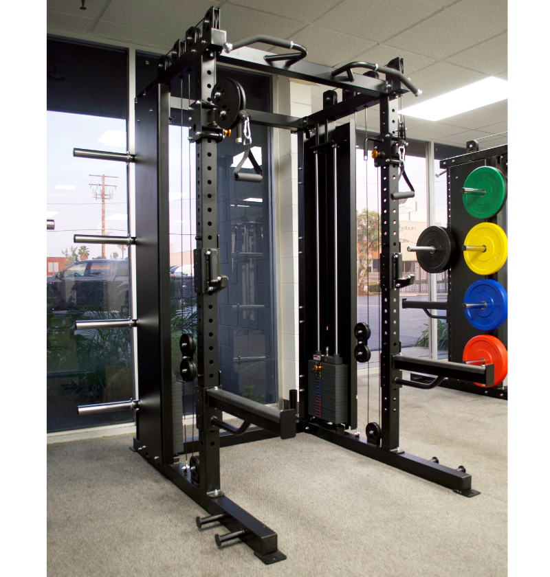 Squat rack functional trainer hot sale