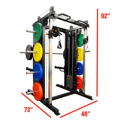 PL7320F Functional Trainer Squat Rack Double Sided