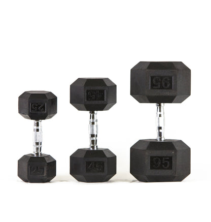 Body-Solid Hexa Rubber Dumbbell Set 1 -10 kg opbergrek Body-Solid Hexa Rubber Dumbbell Set 1 -10 kg opbergrek