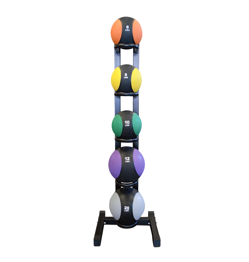 vertical medicine ball rack